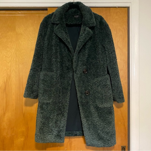 Halogen x Atlantic-Pacific Teal Teddy Coat - Picture 6 of 6